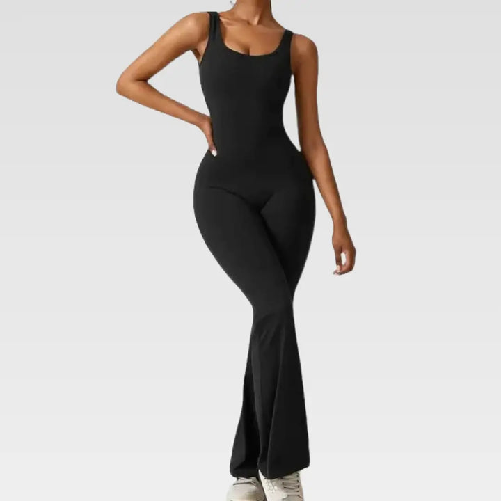 Backless Flare Yoga Bodysuit